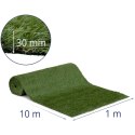 Sztuczna trawa na taras balkon miękka 30 mm 14/10 cm 100 x 1000 cm Hillvert