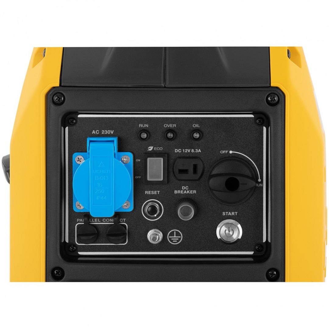 Agregat prądotwórczy generator prądu przenośny z rozrusznikiem elektrycznym 4 l 12 V 230 V 2100 W MSW Agregat prądotwórczy generator prądu przenośny z rozrusznikiem elektrycznym 4 l 12 V 230 V 2100 W MSW