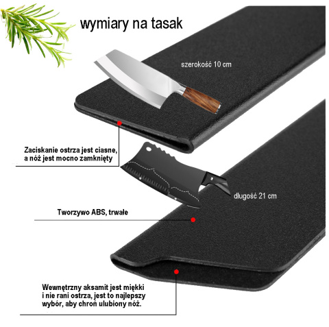 Osłona ostrza noża tasaka ochraniacz ABS nowość Osłona ostrza noża tasaka ochraniacz ABS nowość