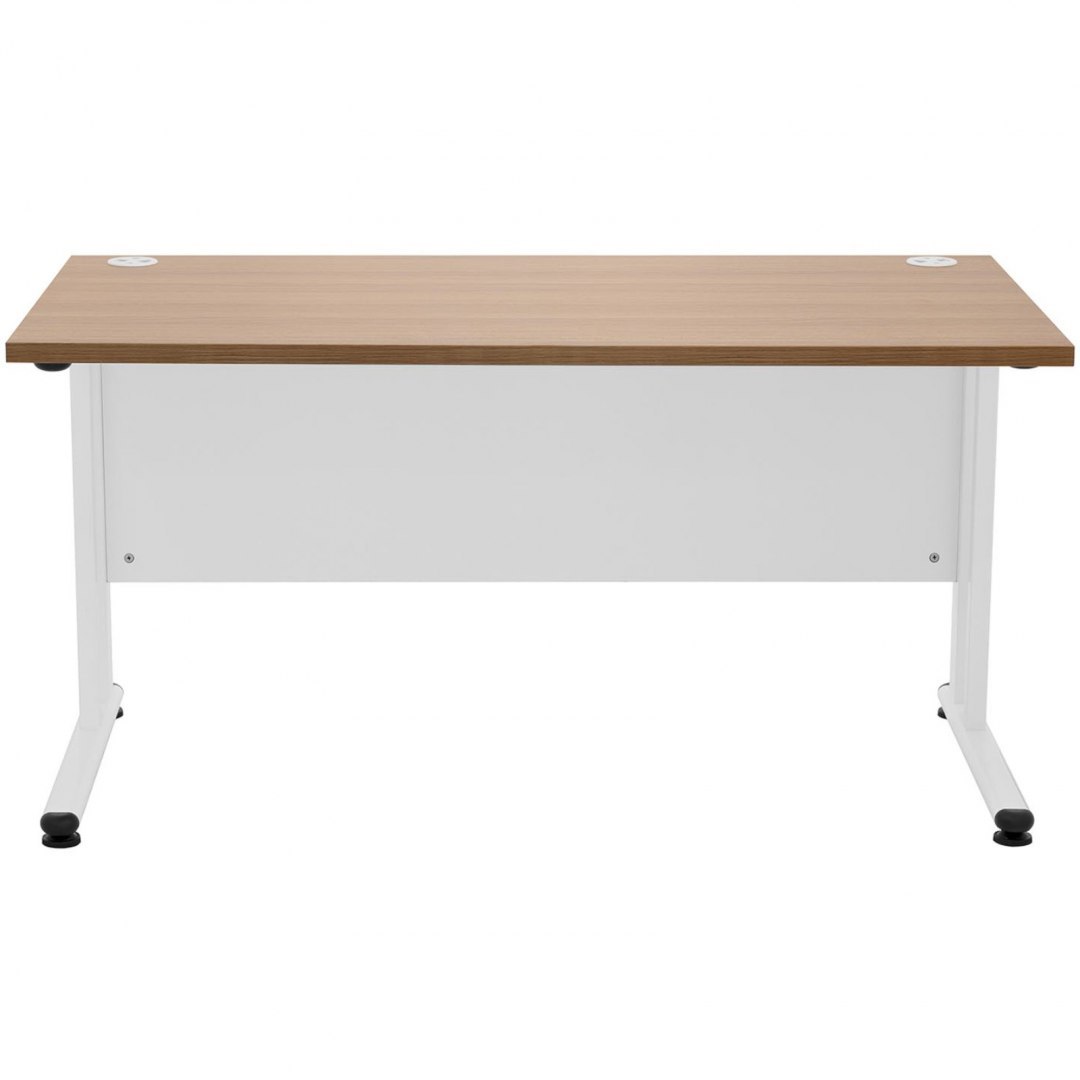 Biurko komputerowe na metalowym stelażu 140 x 73 cm białe FROMM&STARCK Biurko komputerowe na metalowym stelażu 140 x 73 cm białe FROMM&STARCK