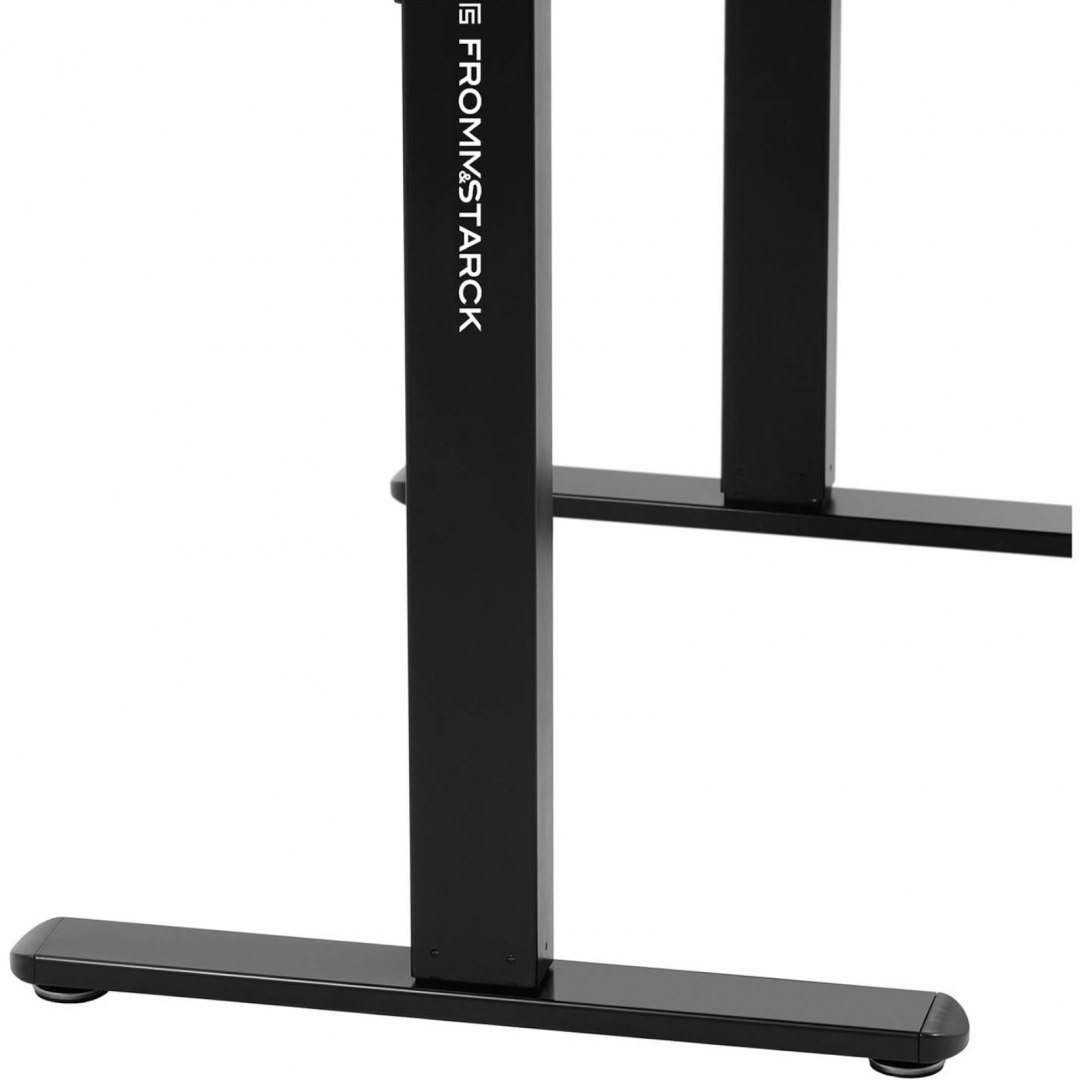 Biurko narożne z regulacją wysokości elektryczne 140 x 90 cm wys. 720 - 1200 mm czarne FROMM&STARCK Biurko narożne z regulacją wysokości elektryczne 140 x 90 cm wys. 720 - 1200 mm czarne FROMM&STARCK