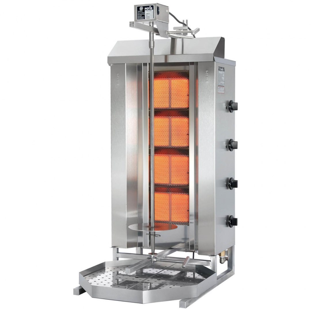 Grill piec do kebaba gyrosa gazowy profesjonalny na gaz ziemny POTIS wsad 70 kg 230 V 11.2 kW POTIS Grill piec do kebaba gyrosa gazowy profesjonalny na gaz ziemny POTIS wsad 70 kg 230 V 11.2 kW POTIS