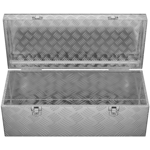 Skrzynka narzędziowa warsztatowa kufer aluminiowy 31 l 58 x 25.5 x 25.5 cm MSW Skrzynka narzędziowa warsztatowa kufer aluminiowy 31 l 58 x 25.5 x 25.5 cm MSW