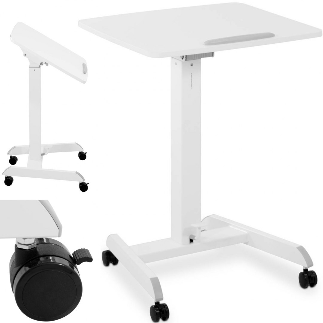 Stolik stojak pod laptopa regulowany na kółkach 60 x 52 cm 760 - 1130 mm FROMM&STARCK Stolik stojak pod laptopa regulowany na kółkach 60 x 52 cm 760 - 1130 mm FROMM&STARCK