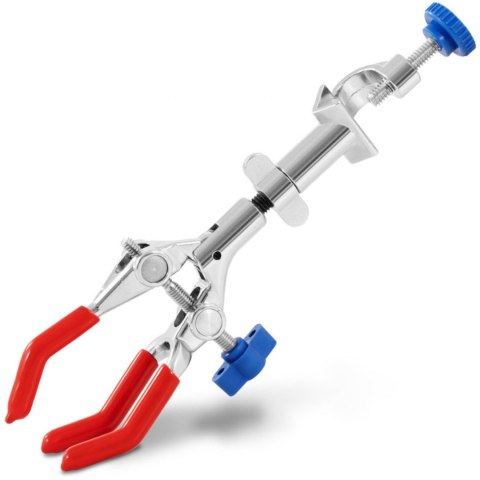 Łapa laboratoryjna do kolb chłodnic 3 palce z zaciskiem 200 mm Steinberg Systems Łapa laboratoryjna do kolb chłodnic 3 palce z zaciskiem 200 mm Steinberg Systems