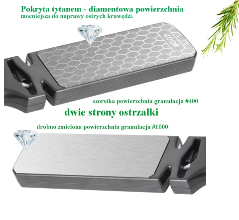 Osełka kamień diamentowy do ostrzenia noży tasaków