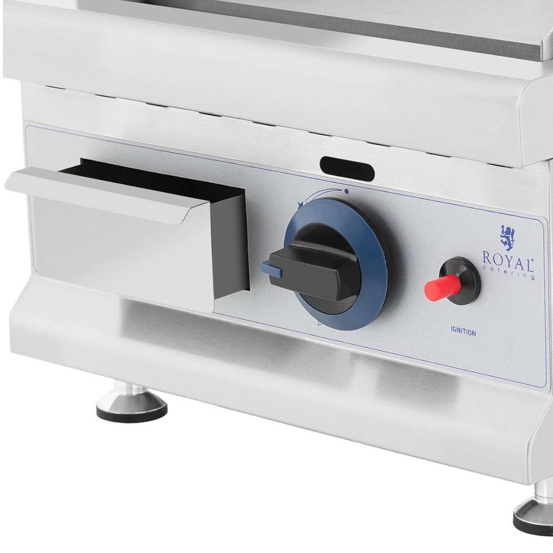 Grill gazowy pojedynczy gładki nastawny na gaz ziemny 0,02 bar 35 x 40 cm 3100 W Royal Catering Grill gazowy pojedynczy gładki nastawny na gaz ziemny 0,02 bar 35 x 40 cm 3100 W Royal Catering