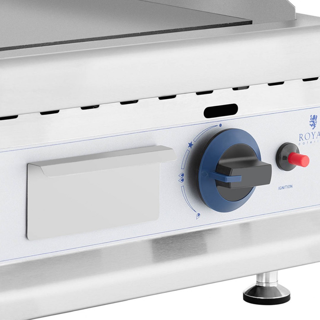Grill gazowy pojedynczy gładki nastawny na gaz ziemny 0,02 bar 35 x 40 cm 3100 W Royal Catering Grill gazowy pojedynczy gładki nastawny na gaz ziemny 0,02 bar 35 x 40 cm 3100 W Royal Catering