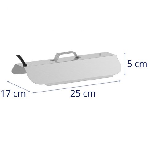 Lampa do wzrostu uprawy roślin pełne spektrum 25 x 17 cm 136 LED 100 W srebrna Hillvert Lampa do wzrostu uprawy roślin pełne spektrum 25 x 17 cm 136 LED 100 W srebrna Hillvert