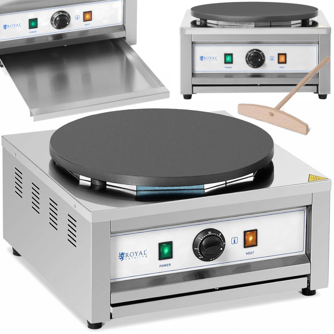 Naleśnikarka okrągła elektryczna śr. 40 cm 0-300 C 3000 W Royal Catering Naleśnikarka okrągła elektryczna śr. 40 cm 0-300 C 3000 W Royal Catering