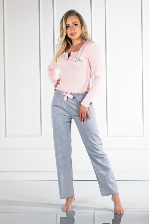 Piżama Linda Pink-Grey Pink-Grey S Piżama Linda Pink-Grey Pink-Grey S