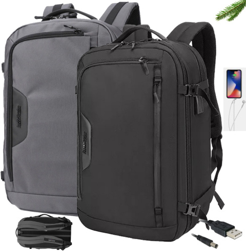 Plecak na laptopa Arctic Hunter i torba USB 15,6"