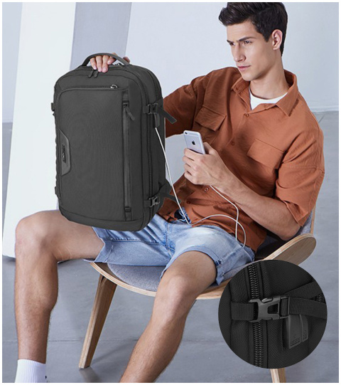 Plecak na laptopa Arctic Hunter i torba USB 15,6" Plecak na laptopa Arctic Hunter i torba USB 15,6"