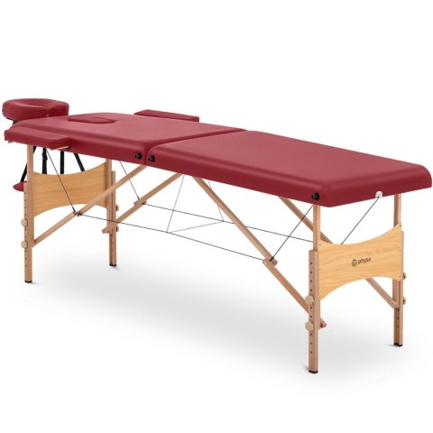 Stół łóżko do masażu drewniane przenośne składane Toulouse Red do 227 kg czerwone Physa Stół łóżko do masażu drewniane przenośne składane Toulouse Red do 227 kg czerwone Physa