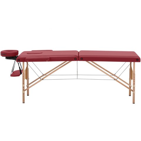 Stół łóżko do masażu drewniane przenośne składane Toulouse Red do 227 kg czerwone Physa Stół łóżko do masażu drewniane przenośne składane Toulouse Red do 227 kg czerwone Physa