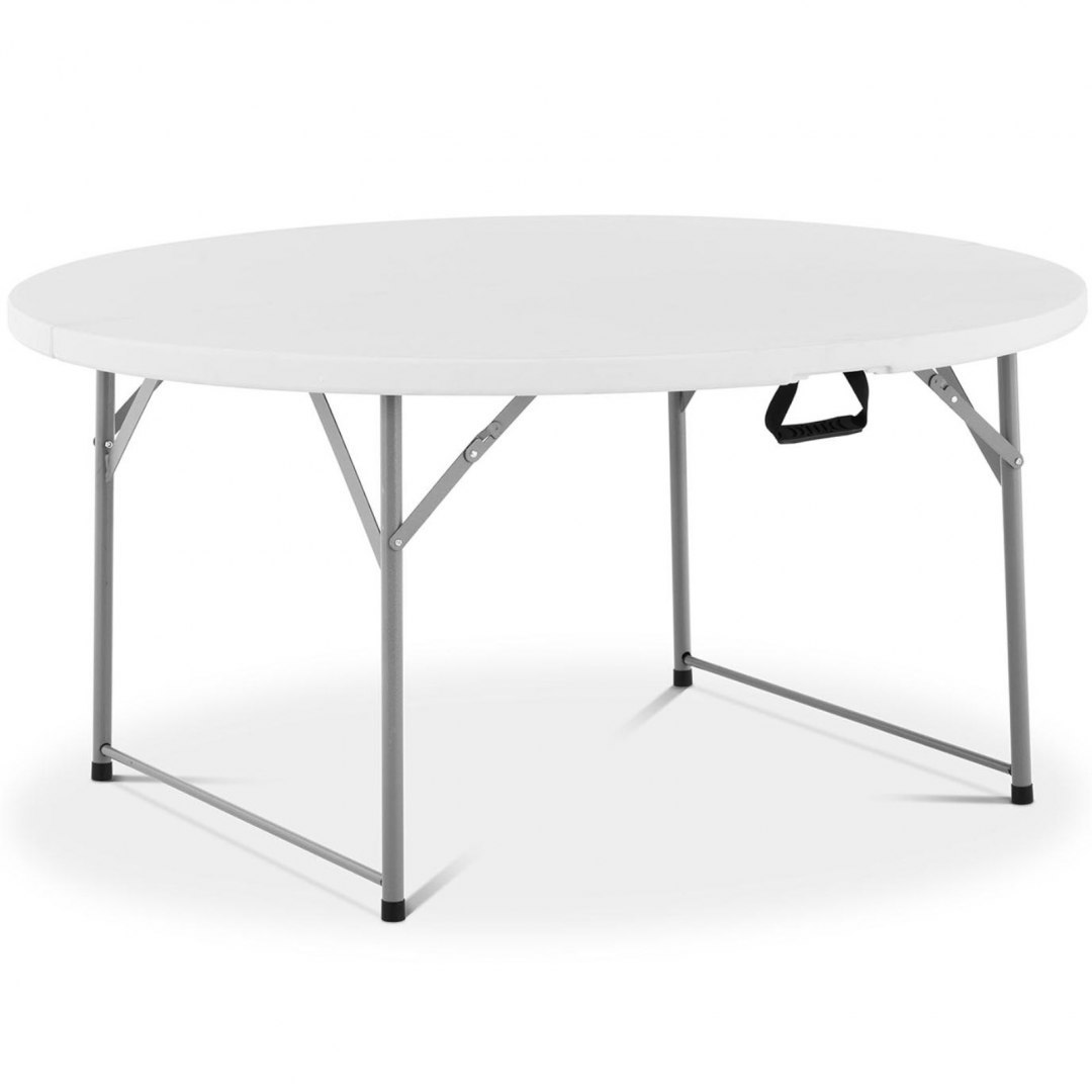 Stół okrągły cateringowy ogrodowy składany biały do 150 kg śr. 150 x 74 cm Royal Catering Stół okrągły cateringowy ogrodowy składany biały do 150 kg śr. 150 x 74 cm Royal Catering