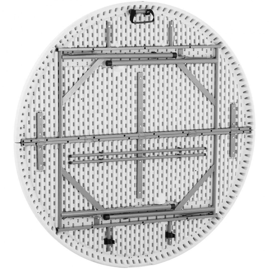 Stół okrągły cateringowy ogrodowy składany biały do 150 kg śr. 150 x 74 cm Royal Catering Stół okrągły cateringowy ogrodowy składany biały do 150 kg śr. 150 x 74 cm Royal Catering