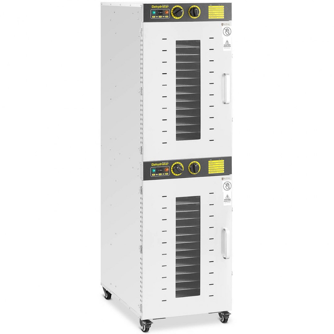 Suszarka przemysłowa do żywności ziół owoców 2 komory 32 ruszty 40-90 C 3150 W Royal Catering Suszarka przemysłowa do żywności ziół owoców 2 komory 32 ruszty 40-90 C 3150 W Royal Catering