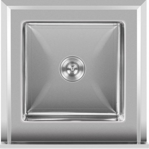 Zlew basen gastronomiczny jednokomorowy z półką i rantem 60 x 60 x 94 cm Royal Catering Zlew basen gastronomiczny jednokomorowy z półką i rantem 60 x 60 x 94 cm Royal Catering