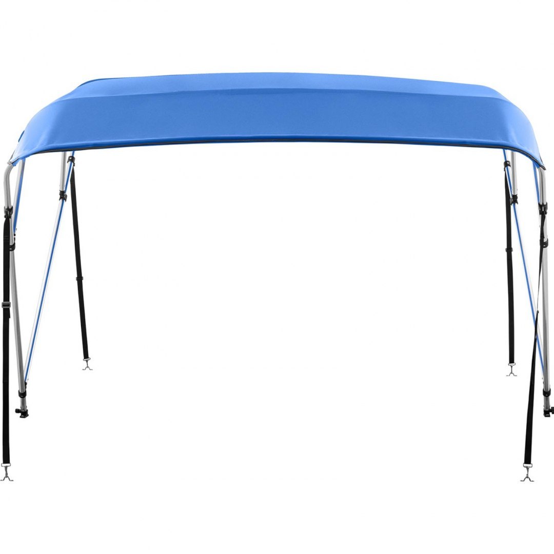 Baldachim daszek bimini do łodzi 4 pałąki 236 x 194 x 146 cm kobaltowy MSW Baldachim daszek bimini do łodzi 4 pałąki 236 x 194 x 146 cm kobaltowy MSW