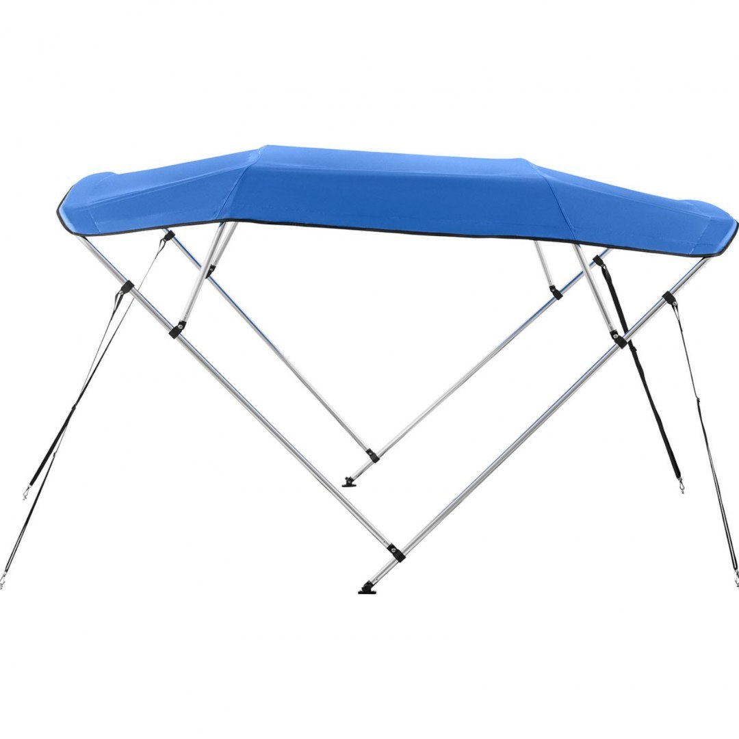 Baldachim daszek bimini do łodzi 4 pałąki 236 x 194 x 146 cm kobaltowy MSW Baldachim daszek bimini do łodzi 4 pałąki 236 x 194 x 146 cm kobaltowy MSW