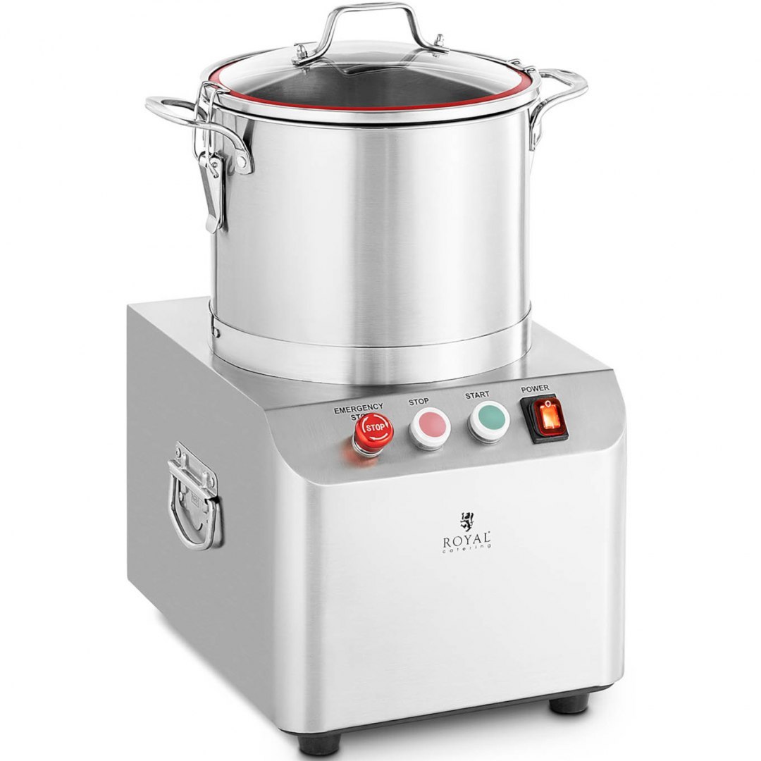Kuter wilk gastronomiczny do siekania mielenia krojenia mięsa warzyw 1400 obr./min 10 l 750 W Royal Catering Kuter wilk gastronomiczny do siekania mielenia krojenia mięsa warzyw 1400 obr./min 10 l 750 W Royal Catering