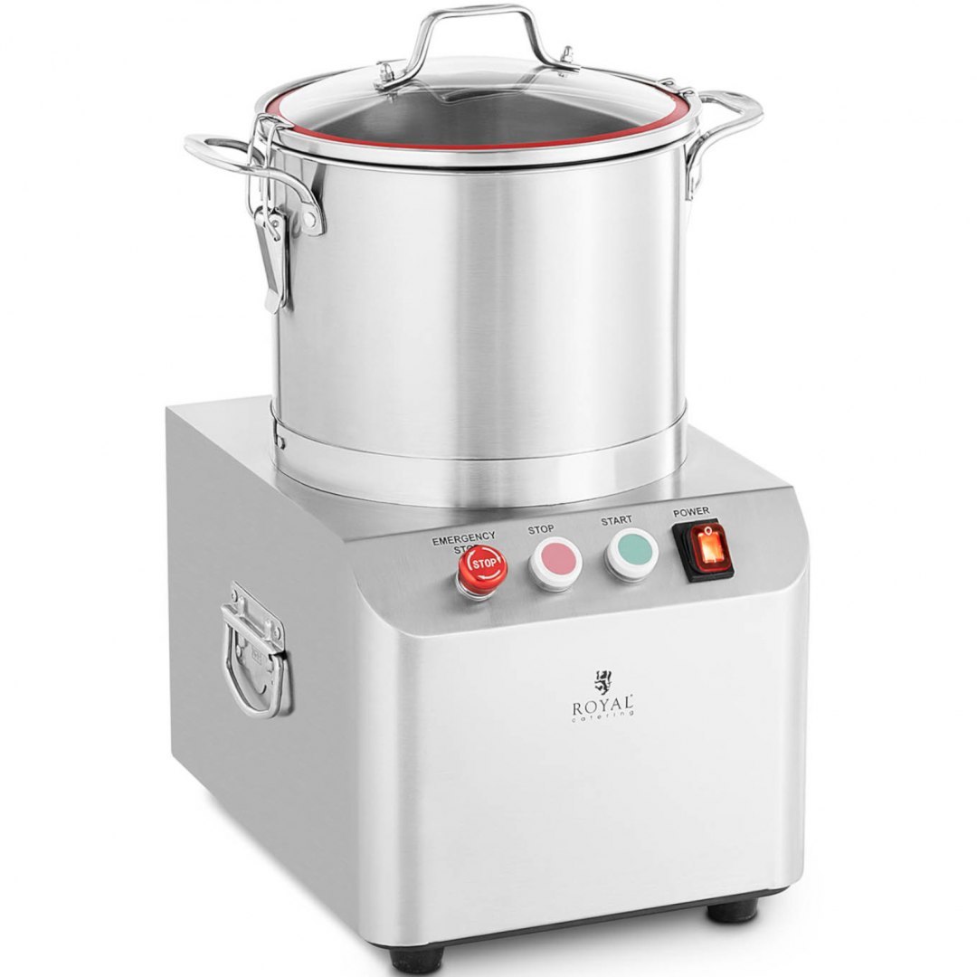 Kuter wilk gastronomiczny do siekania mielenia krojenia mięsa warzyw 1400 obr./min 8 l 550 W Royal Catering Kuter wilk gastronomiczny do siekania mielenia krojenia mięsa warzyw 1400 obr./min 8 l 550 W Royal Catering