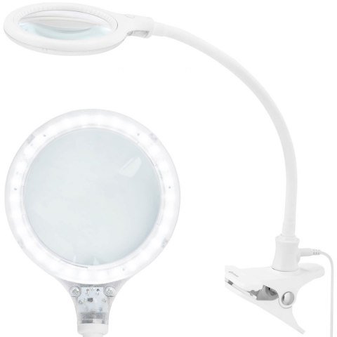 Lampa kosmetyczna warsztatowa powiększająca 5 dioptrii 30x LED śr. 125 mm Physa Lampa kosmetyczna warsztatowa powiększająca 5 dioptrii 30x LED śr. 125 mm Physa