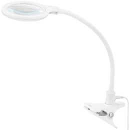 Lampa kosmetyczna warsztatowa powiększająca 5 dioptrii 30x LED śr. 125 mm Physa