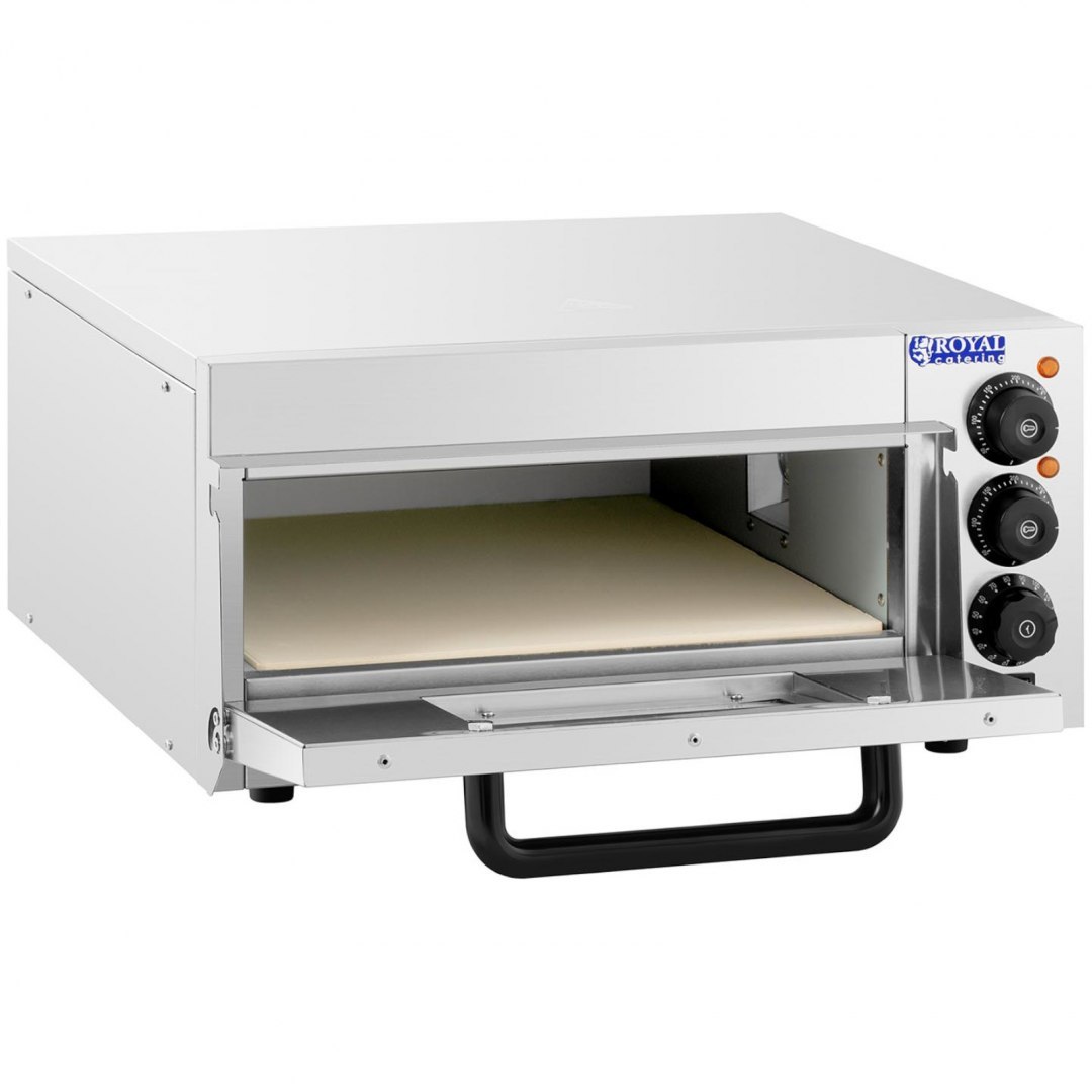 Piec do pizzy jednokomorowy z szybą 1 pizza 36 cm 230 V 2000 W Royal Catering Piec do pizzy jednokomorowy z szybą 1 pizza 36 cm 230 V 2000 W Royal Catering