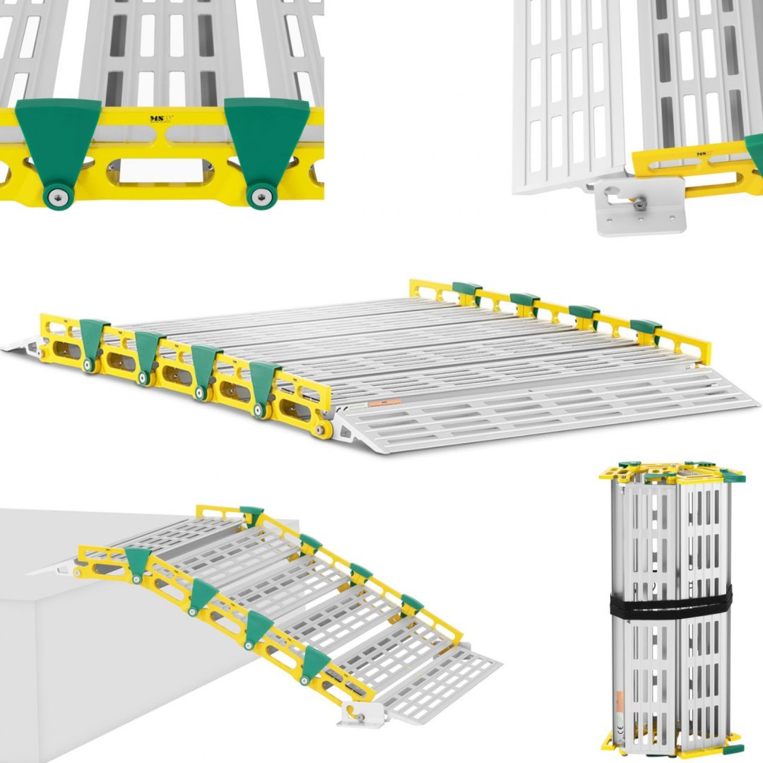 Rampa podjazdowa przenośna składana do 500 kg 1050 x 762 mm MSW Rampa podjazdowa przenośna składana do 500 kg 1050 x 762 mm MSW