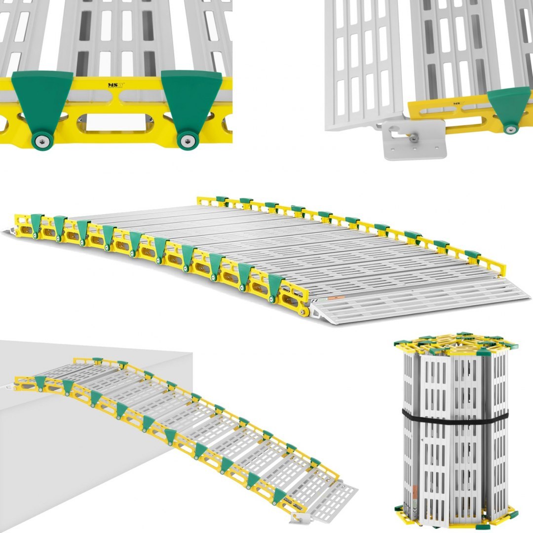 Rampa podjazdowa przenośna składana do 500 kg 1965 x 762 mm MSW Rampa podjazdowa przenośna składana do 500 kg 1965 x 762 mm MSW