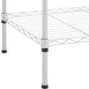 Regał druciany na ubrania do garderoby szatni 7 półek 4 drążki 189 x 45 x 196 cm do 210 kg Royal Catering
