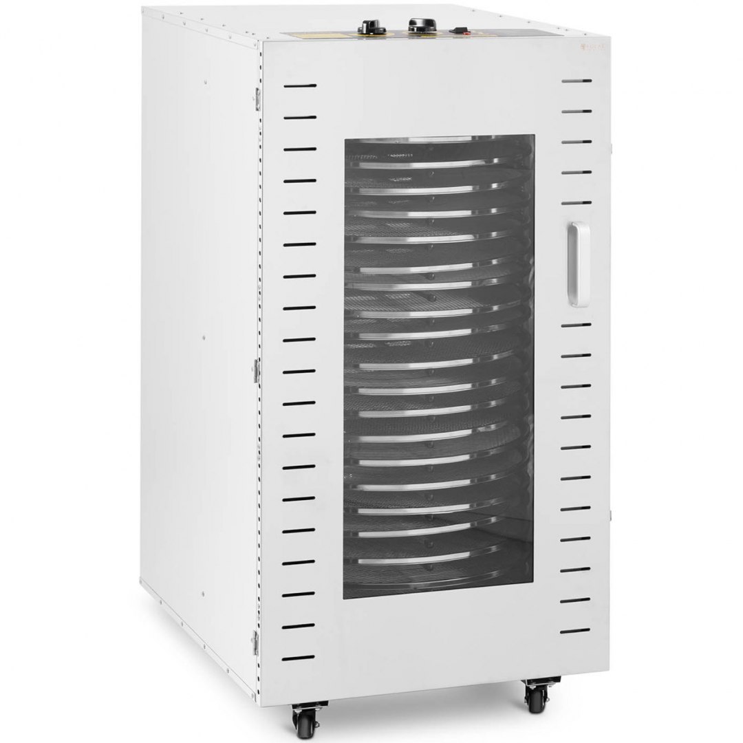 Suszarka przemysłowa do żywności ziół mięsa 1 komora 22 ruszty 40-90 C 3070 W Royal Catering Suszarka przemysłowa do żywności ziół mięsa 1 komora 22 ruszty 40-90 C 3070 W Royal Catering