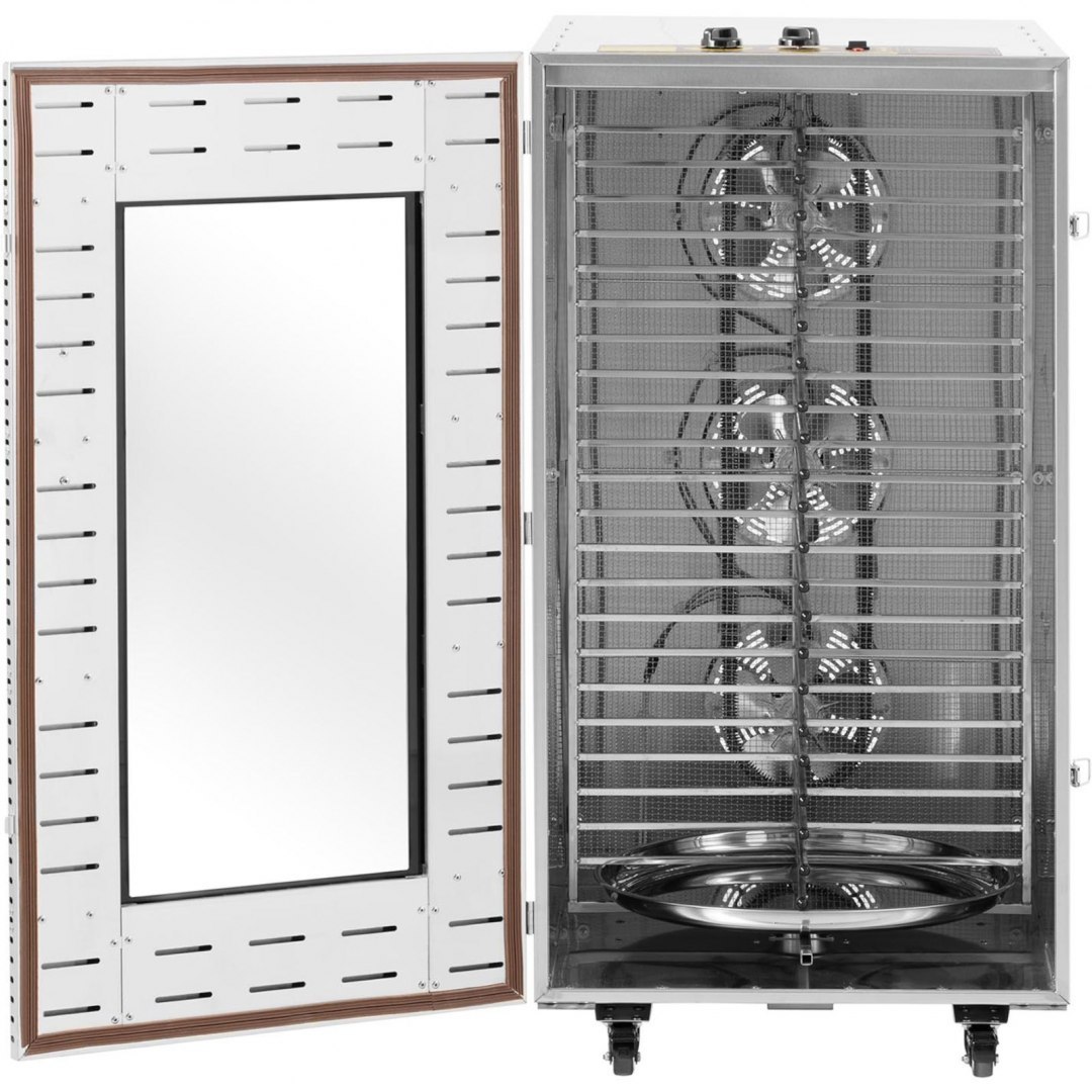 Suszarka przemysłowa do żywności ziół mięsa 1 komora 22 ruszty 40-90 C 3070 W Royal Catering Suszarka przemysłowa do żywności ziół mięsa 1 komora 22 ruszty 40-90 C 3070 W Royal Catering