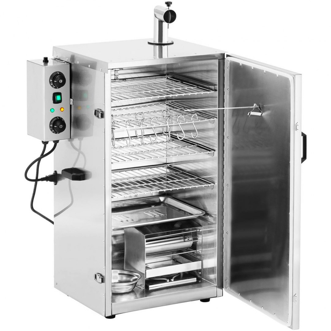 Wędzarnia elektryczna piec do wędzenia 4 ruszty 105 l 1000 W Royal Catering Wędzarnia elektryczna piec do wędzenia 4 ruszty 105 l 1000 W Royal Catering