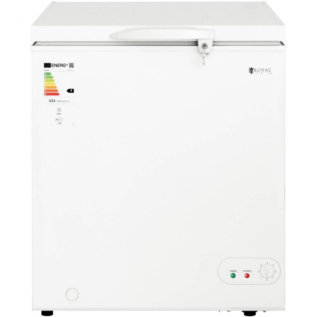Zamrażarka skrzyniowa zamykana na klucz 1 kosz 152 l -12 do -28 C 78 W Royal Catering Zamrażarka skrzyniowa zamykana na klucz 1 kosz 152 l -12 do -28 C 78 W Royal Catering