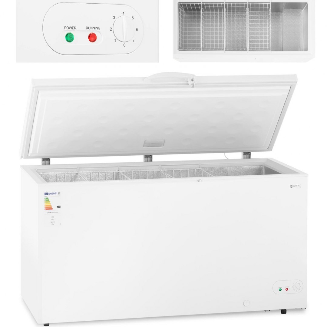 Zamrażarka skrzyniowa zamykana na klucz 4 kosze 459 l -12 do -28 C 135 W Royal Catering Zamrażarka skrzyniowa zamykana na klucz 4 kosze 459 l -12 do -28 C 135 W Royal Catering