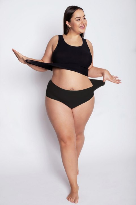 Figi Flexi-One Plus Size Maxi Czarne Czarny XXL/XXXL Figi Flexi-One Plus Size Maxi Czarne Czarny XXL/XXXL