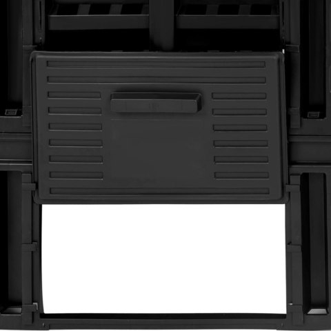 Kompostownik modułowy do ogrodu na odpadki organiczne 93 x 93 x 110 cm 860 l Hillvert Kompostownik modułowy do ogrodu na odpadki organiczne 93 x 93 x 110 cm 860 l Hillvert