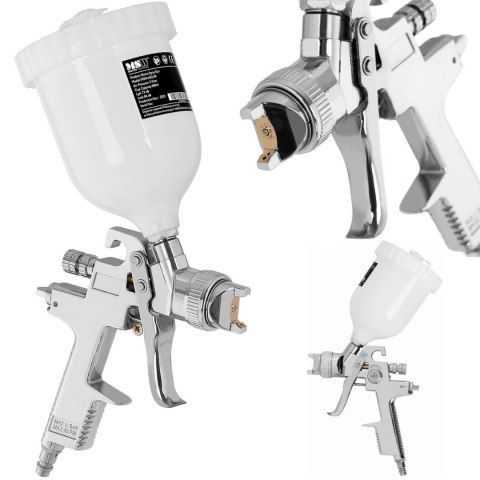 Pistolet malarski lakierniczy do malowania natryskowego HVLP 3 dysze 600 ml 3.5-5 bar MSW Pistolet malarski lakierniczy do malowania natryskowego HVLP 3 dysze 600 ml 3.5-5 bar MSW
