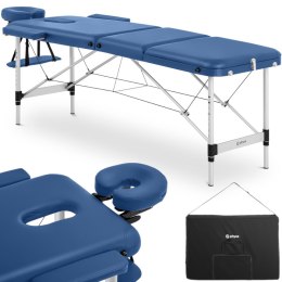 Stół łóżko do masażu przenośne składane Bordeaux Blue do 180 kg niebieskie Physa