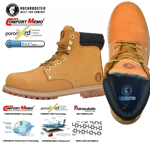 Buty traperskie i robocze marka Rockrooster skóra Buty traperskie i robocze marka Rockrooster skóra