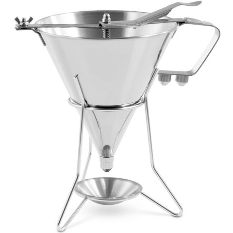 Dozownik pistolet lejek do sosów polew ze stali nierdzewnej + stojak 3 dysze 1.8 l Royal Catering Dozownik pistolet lejek do sosów polew ze stali nierdzewnej + stojak 3 dysze 1.8 l Royal Catering