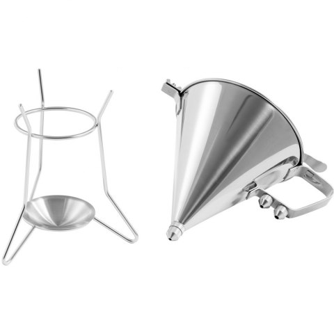 Dozownik pistolet lejek do sosów polew ze stali nierdzewnej + stojak 3 dysze 1.8 l Royal Catering Dozownik pistolet lejek do sosów polew ze stali nierdzewnej + stojak 3 dysze 1.8 l Royal Catering