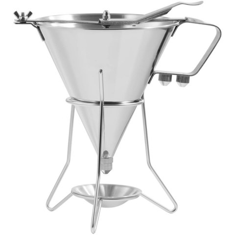 Dozownik pistolet lejek do sosów polew ze stali nierdzewnej + stojak 3 dysze 1.8 l Royal Catering Dozownik pistolet lejek do sosów polew ze stali nierdzewnej + stojak 3 dysze 1.8 l Royal Catering