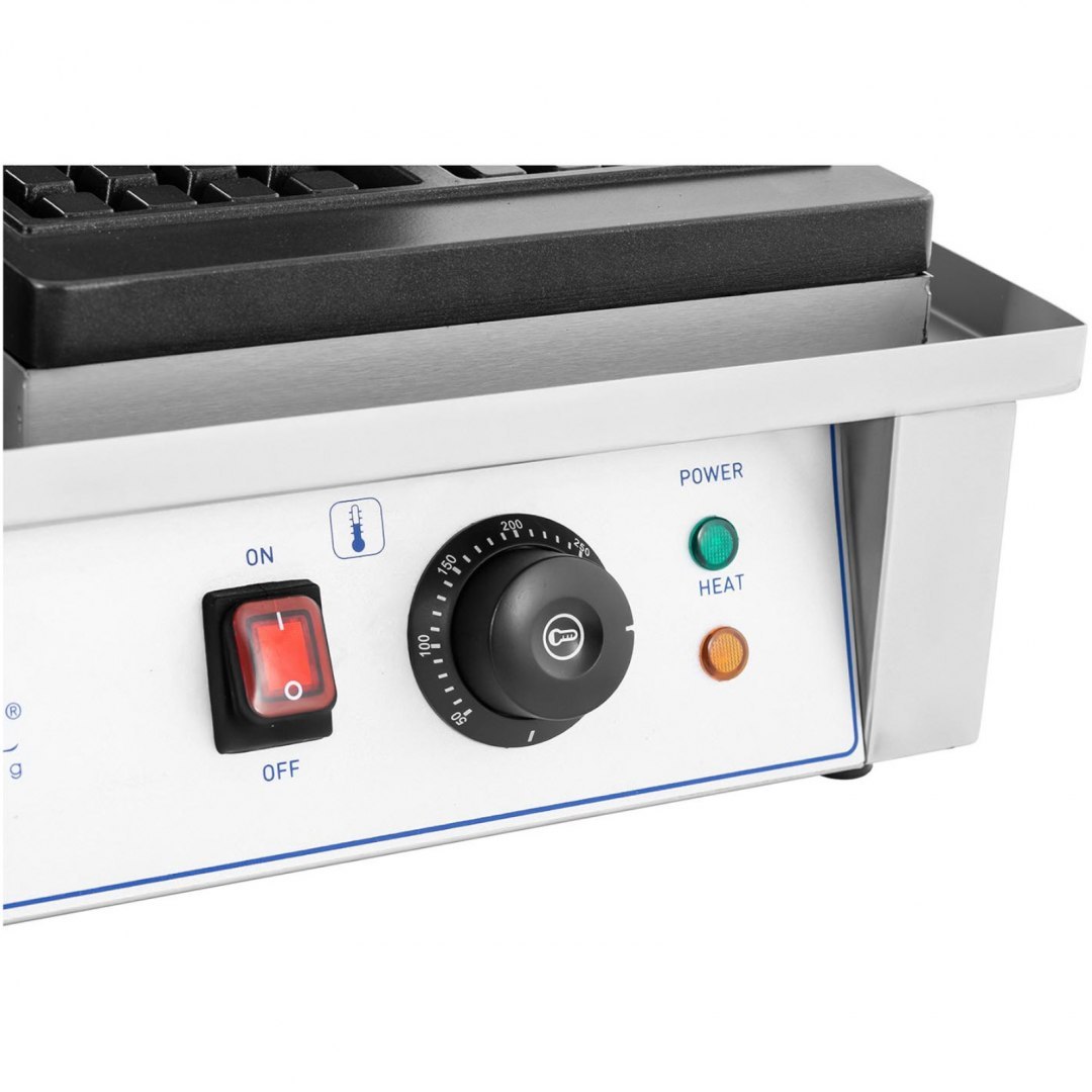 Gofrownica prostokątna podwójna na 4 gofry belgijskie 2 x 2000 W Royal Catering Gofrownica prostokątna podwójna na 4 gofry belgijskie 2 x 2000 W Royal Catering