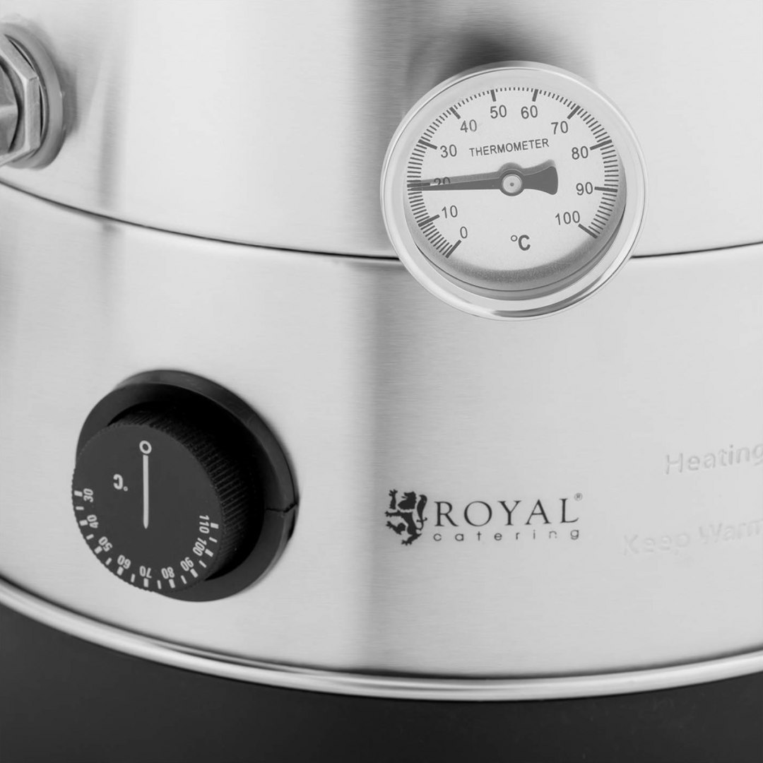 Kocioł zacierno warzelny do produkcji piwa STAL 30-110C 32 l 2000 W Royal Catering Kocioł zacierno warzelny do produkcji piwa STAL 30-110C 32 l 2000 W Royal Catering