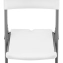 Krzesło cateringowe bankietowe ogrodowe składane 40 x 38 cm białe - 4 szt. Royal Catering