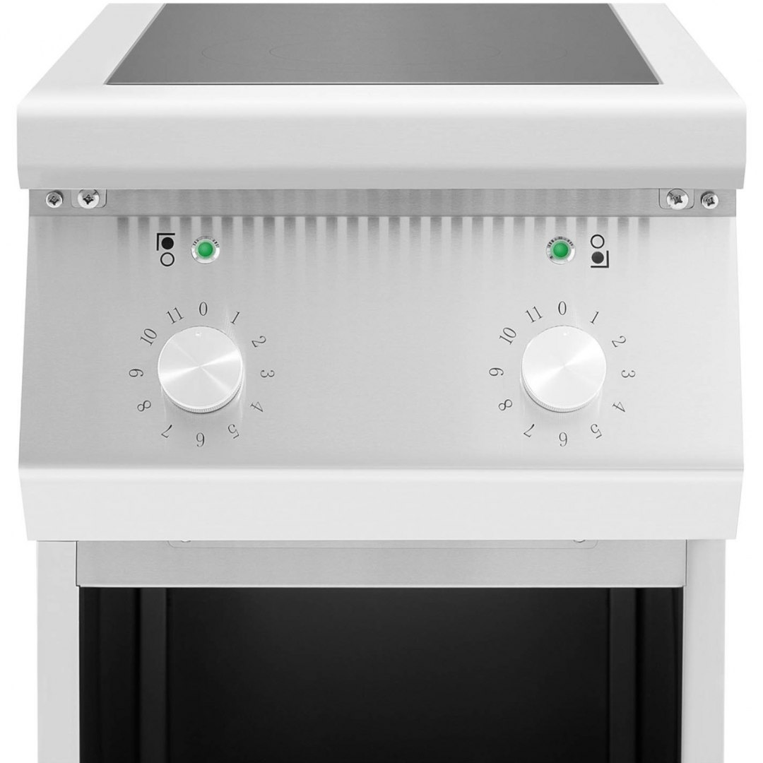 Kuchnia indukcyjna 2 palnikowa wolnostojąca na otwartej podstawie 400 V 8500 W Royal Catering Kuchnia indukcyjna 2 palnikowa wolnostojąca na otwartej podstawie 400 V 8500 W Royal Catering